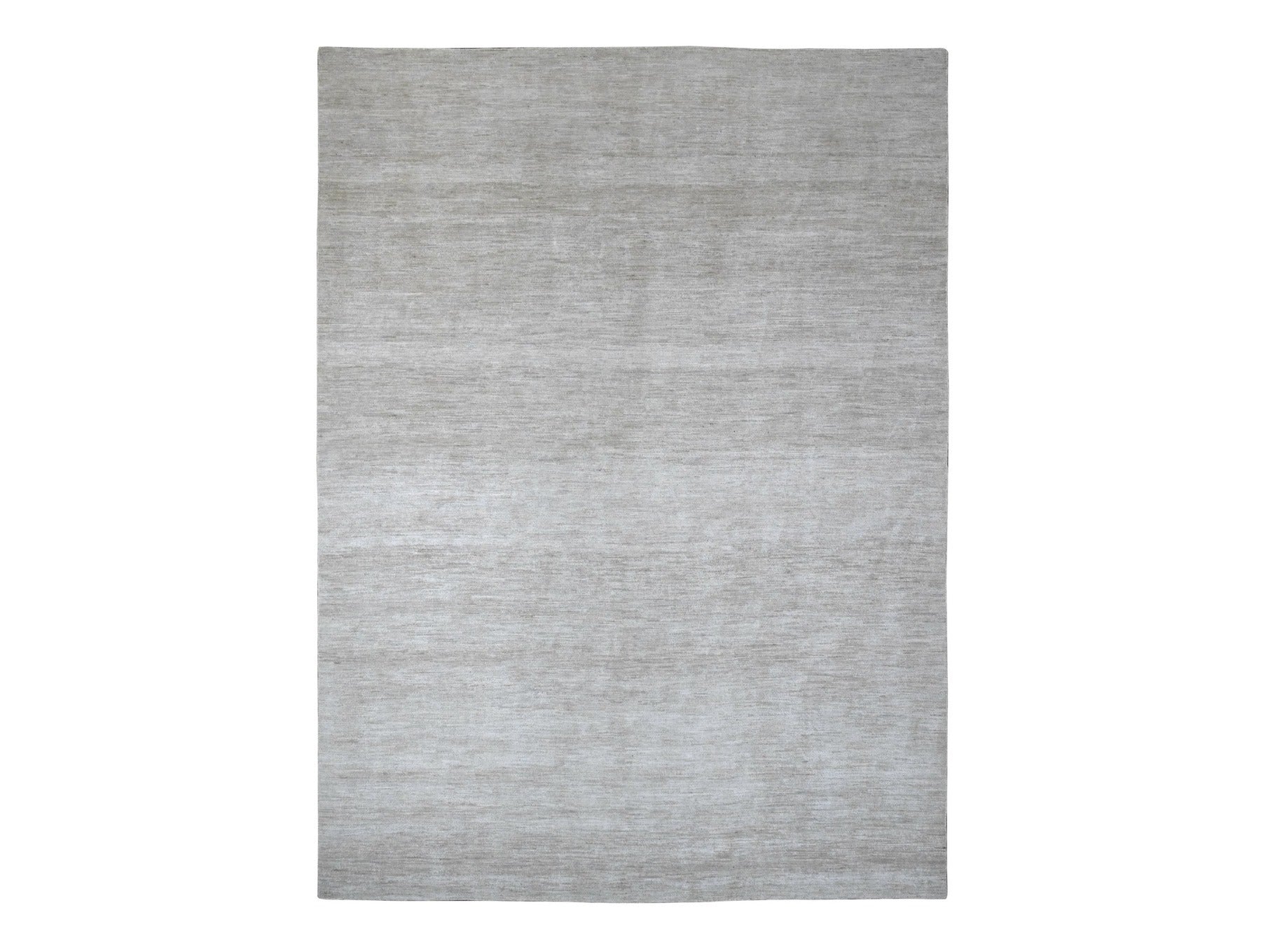 Modern / Contemporary hand-knotted wool rug in Gray, 8'7" x 11'9" — SKU O020143
