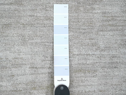 Modern / Contemporary hand-knotted wool rug in Gray, 8'7" x 11'9" — SKU O020143 (view 7)