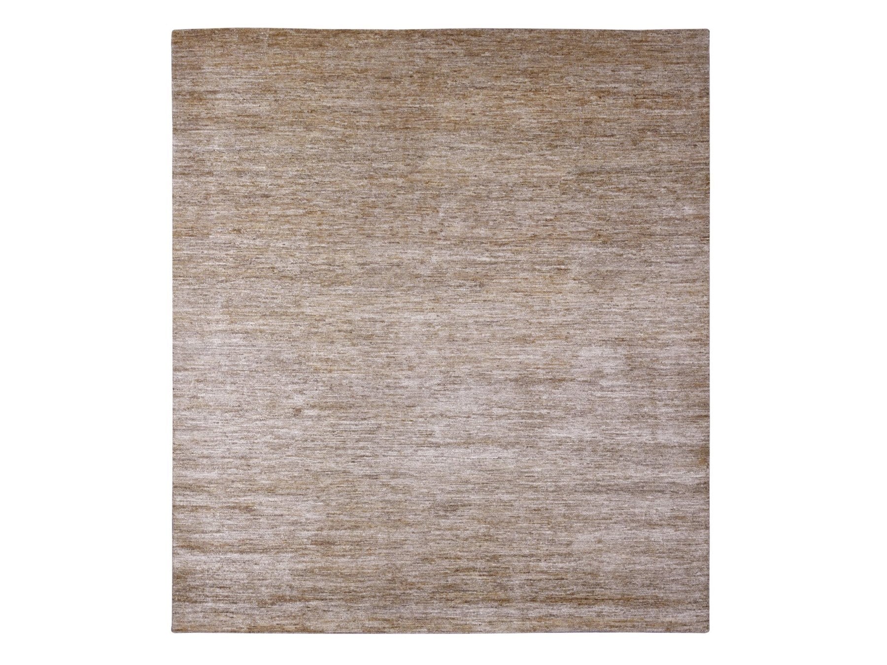 Modern / Contemporary hand-knotted wool rug in Brown, 7'11" x 9' — SKU O020144