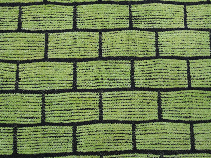 Green 8'2" x 10'6" Tribal Hand knotted Wool Rug - Sku: O020147