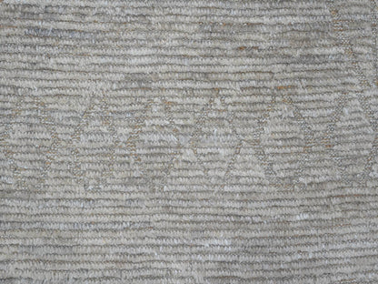 Grey 9'8" x 14'7" Tribal & Geometric Hand knotted Wool Rug - Sku: O020148