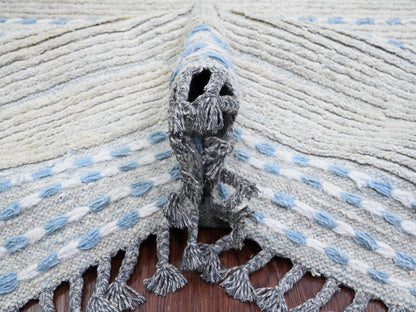Tribal & Geometric hand-knotted wool rug in Gray, 10'2" x 14'7" — SKU O020149 (view 5)
