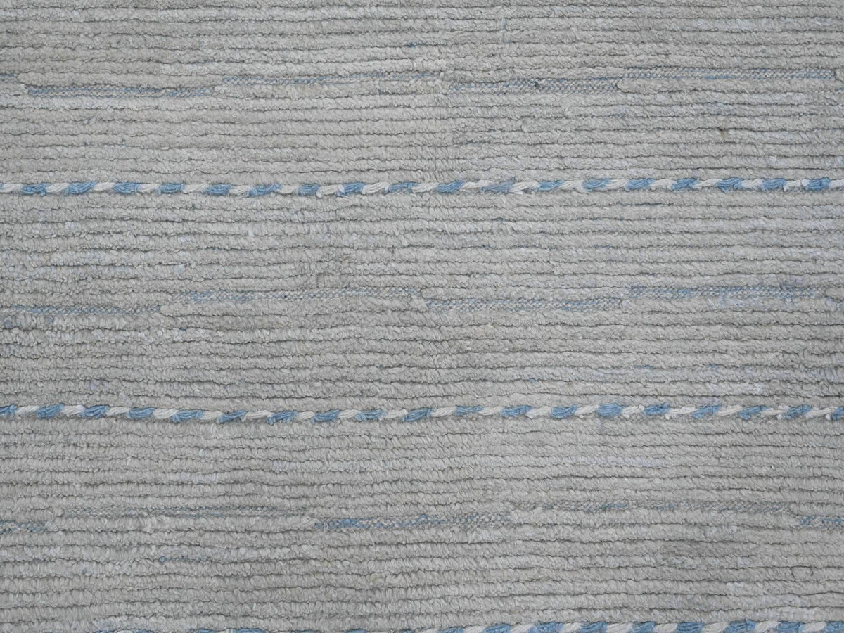 Tribal & Geometric hand-knotted wool rug in Gray, 10'2" x 14'7" — SKU O020149 (view 8)