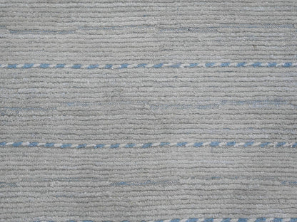 Tribal & Geometric hand-knotted wool rug in Gray, 10'2" x 14'7" — SKU O020149 (view 8)