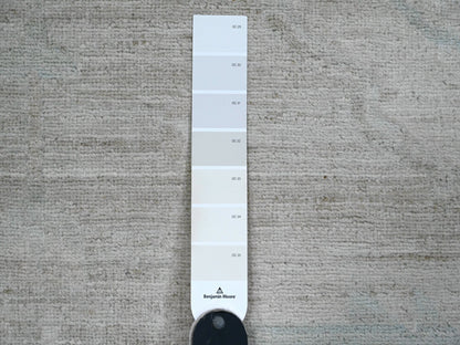 Heriz Oushak hand-knotted wool rug in Ivory & Light Gray, 11'5" x 15'9" — SKU O020155 (view 7)