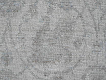 Ivory 9'2" x 11'10" Oushak And Peshawar Hand knotted Wool Rug - Sku: O020167