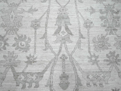 Peshawar Oushak hand-knotted wool rug in Ivory, 11'7" x 14'10" — SKU O020179 (view 8)