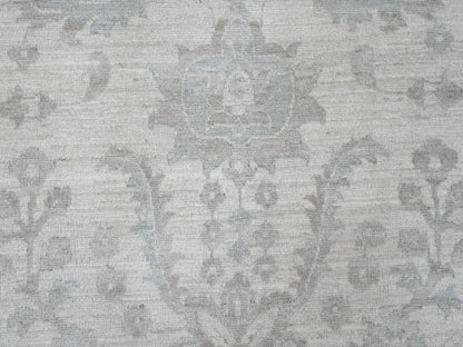 Ivory 9'11" x 13'8" Oushak And Peshawar Hand knotted Wool Rug - Sku: O020185