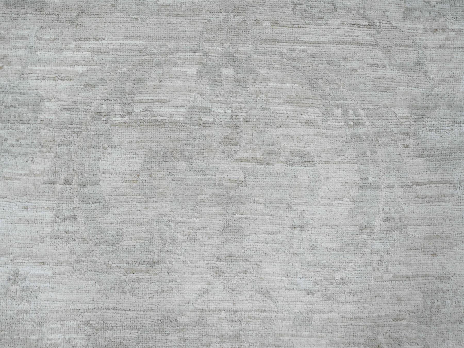 Peshawar Oushak hand-knotted wool rug in Ivory & Light Gray, 8'9" x 11'5" — SKU O020186 (view 8)