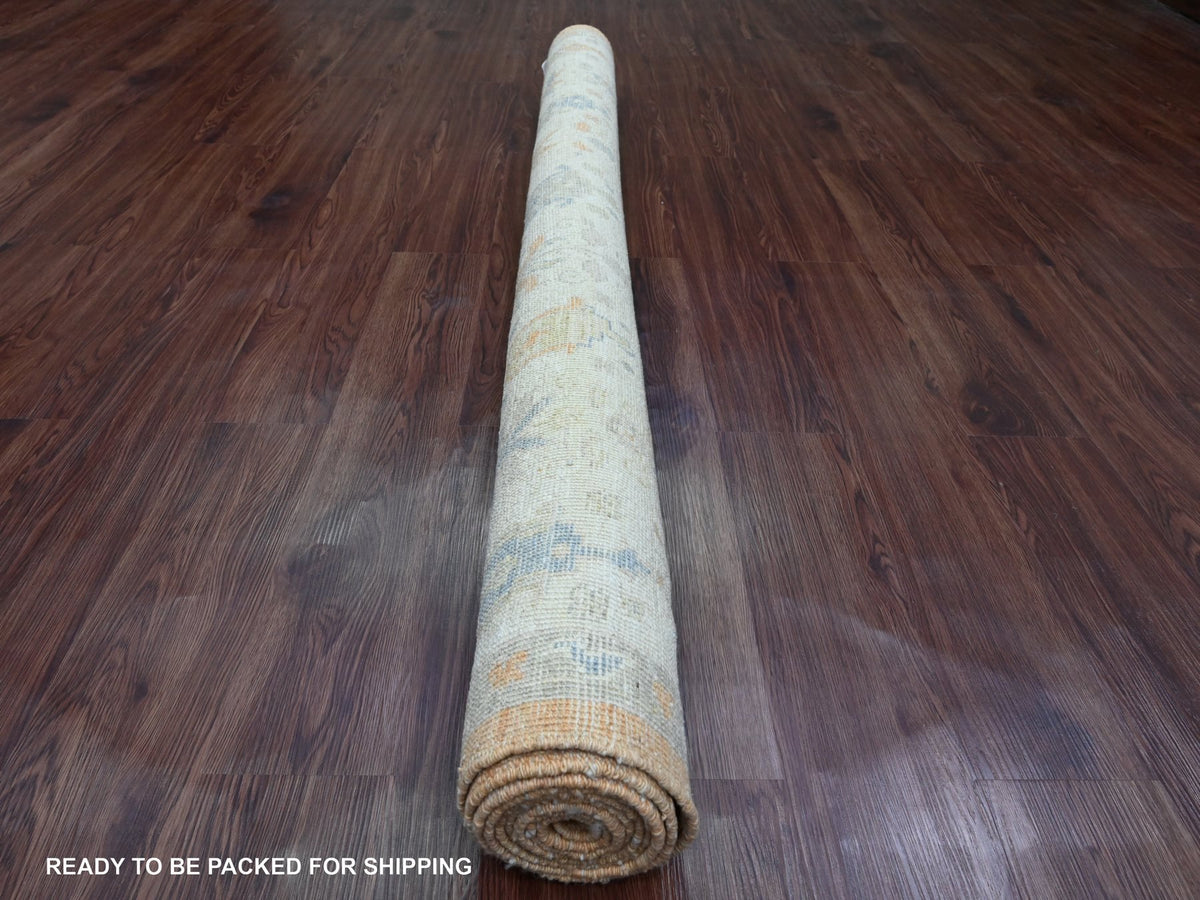 Oushak Oushak hand-knotted wool rug in Brown & Ivory, 6' x 8'7" — SKU O020200 (view 4)