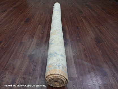 Oushak Oushak hand-knotted wool rug in Brown & Ivory, 6' x 8'7" — SKU O020200 (view 4)