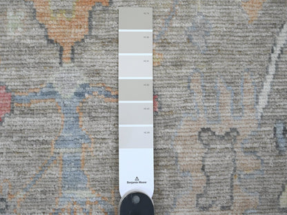 Oushak Oushak hand-knotted wool runner in Gray, 3'10" x 12'1" — SKU O020211 (view 3)