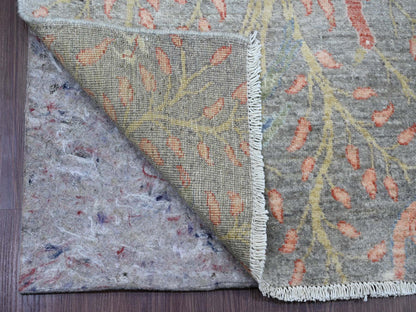 Peshawar Oushak hand-knotted wool runner in Gray, 2'6" x 15'7" — SKU O020226 (view 2)