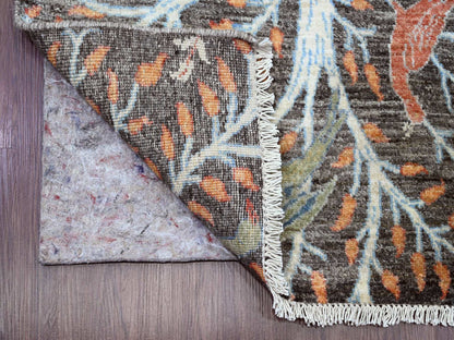Peshawar Oushak hand-knotted wool runner in Gray, 2'7" x 23'7" — SKU O020229 (view 2)