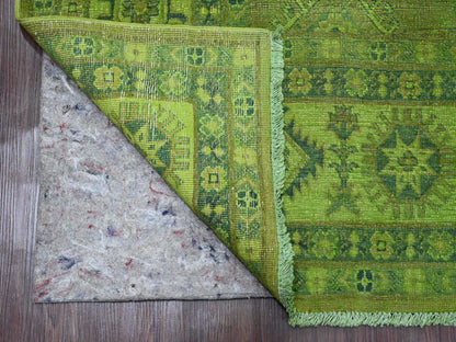 Overdyed 7'11" x 9'8" Tribal Hand knotted Wool Rug - Sku: O020246