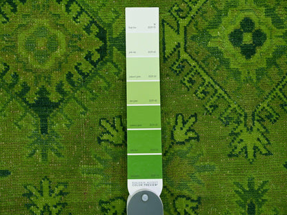 Overdyed 7'11" x 9'8" Tribal Hand knotted Wool Rug - Sku: O020246