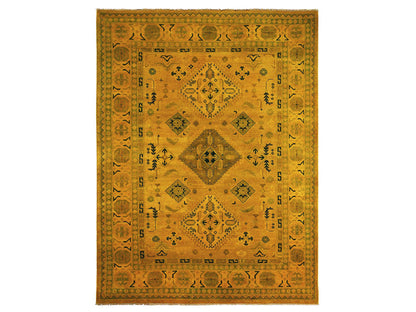 Overdyed 8'6" x 11'4" Tribal Hand knotted Wool Rug - Sku: O020248