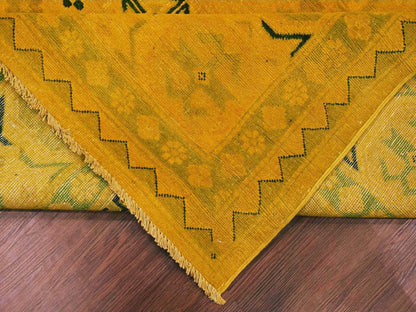 Overdyed 8'6" x 11'4" Tribal Hand knotted Wool Rug - Sku: O020248