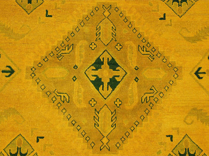 Overdyed 8'6" x 11'4" Tribal Hand knotted Wool Rug - Sku: O020248