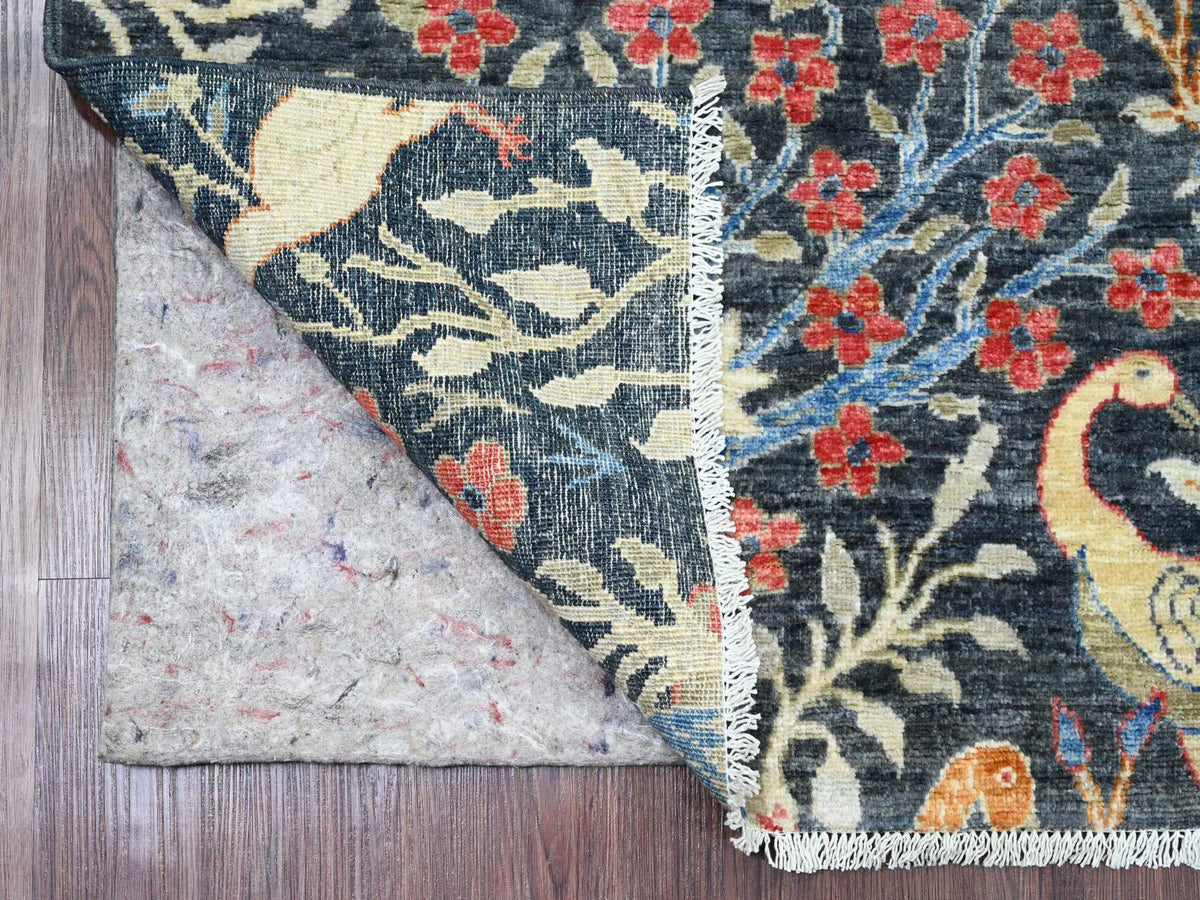 Peshawar Oushak hand-knotted wool rug in Blue, 5'10" x 6' — SKU O020255 (view 2)