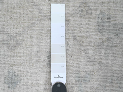 Ivory 8'10" x 17'4" Oushak And Peshawar Hand knotted Wool Rug - Sku: O020264