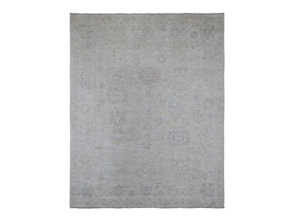 Oushak Oushak hand-knotted wool rug in Gray, 7'10" x 9'8" — SKU O020265
