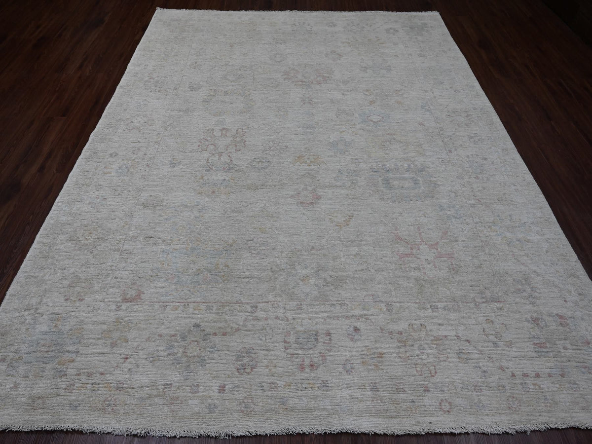 Oushak Oushak hand-knotted wool rug in Gray, 7'10" x 9'8" — SKU O020265 (view 2)