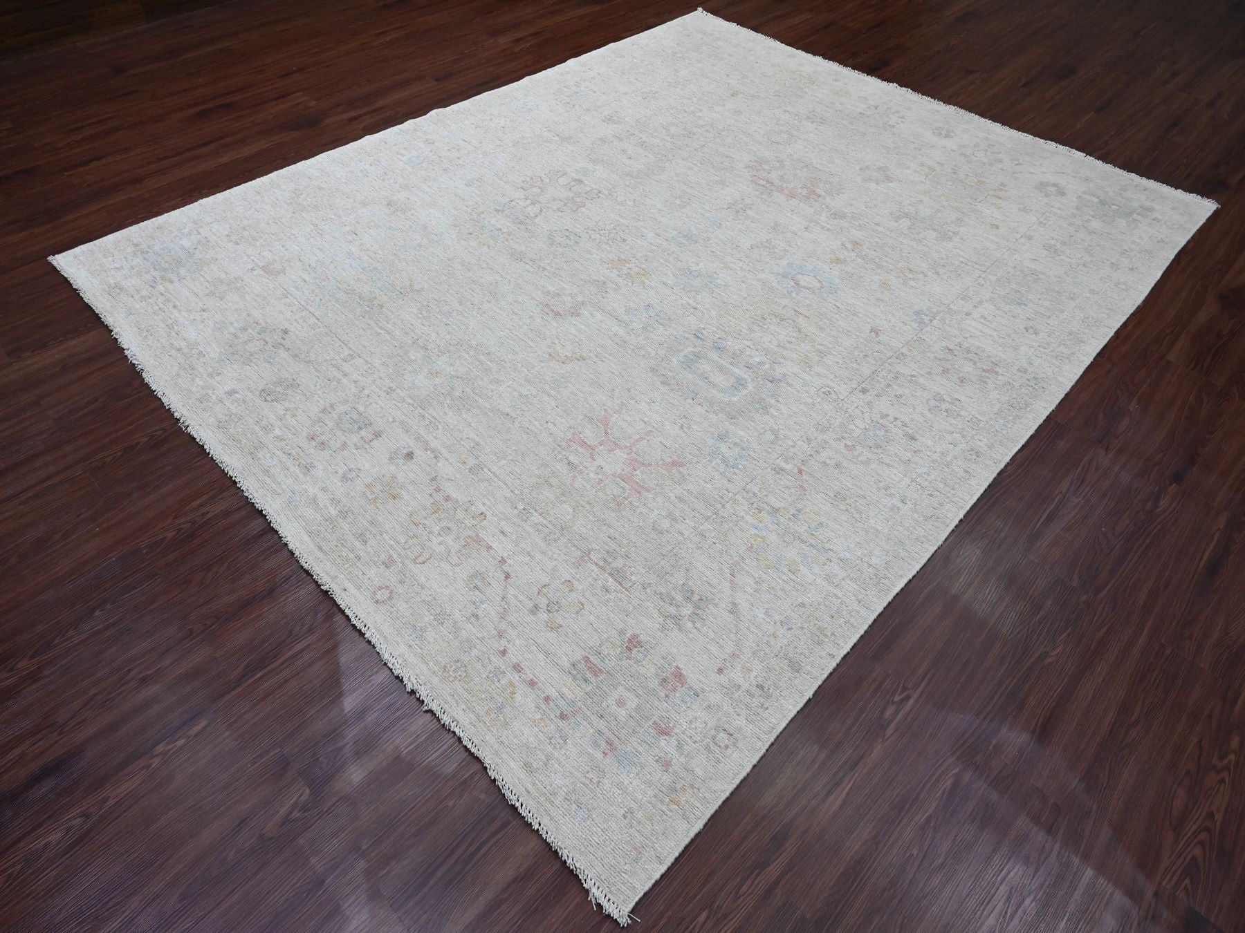 Oushak Oushak hand-knotted wool rug in Gray, 7'10" x 9'8" — SKU O020265 (view 3)