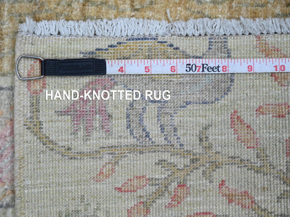 Peshawar Oushak hand-knotted wool rug in Green, 2'11" x 4'8" — SKU O020273 (view 6)