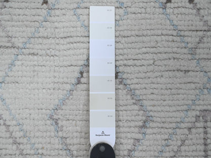 Ivory 2'5" x 10'6" Tribal Hand knotted Wool Rug - Sku: O020274