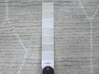 Ivory 2'6" x 12'9" Tribal Hand knotted Wool Rug - Sku: O020278