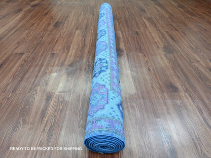 Overdyed 5'9" x 8'7" Tribal Hand knotted Wool Rug - Sku: O020281