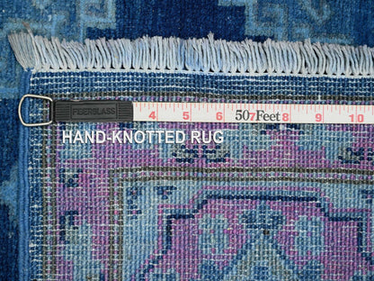Overdyed 5'9" x 8'7" Tribal Hand knotted Wool Rug - Sku: O020281