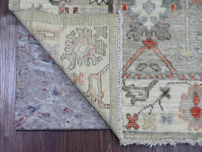 Oushak Oushak hand-knotted wool rug in Gray & Ivory, 2'11" x 4'9" — SKU O020299 (view 2)