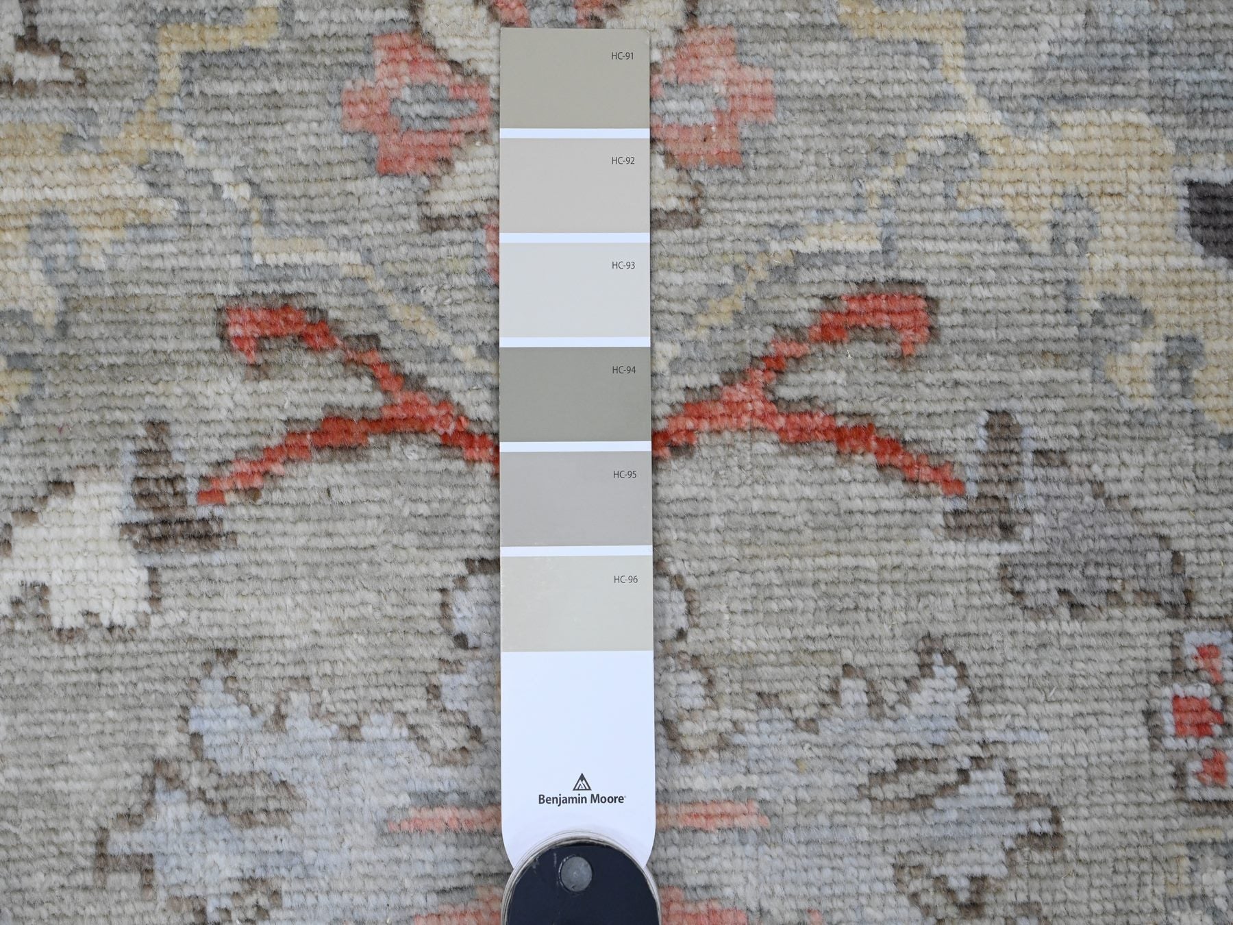 Oushak Oushak hand-knotted wool rug in Gray & Ivory, 2'11" x 4'9" — SKU O020299 (view 3)