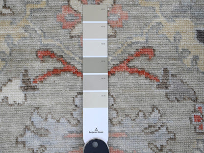 Oushak Oushak hand-knotted wool rug in Gray & Ivory, 2'11" x 4'9" — SKU O020299 (view 3)
