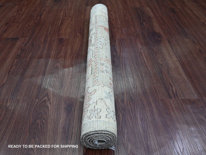 Oushak Oushak hand-knotted wool rug in Gray & Ivory, 2'11" x 4'9" — SKU O020299 (view 4)