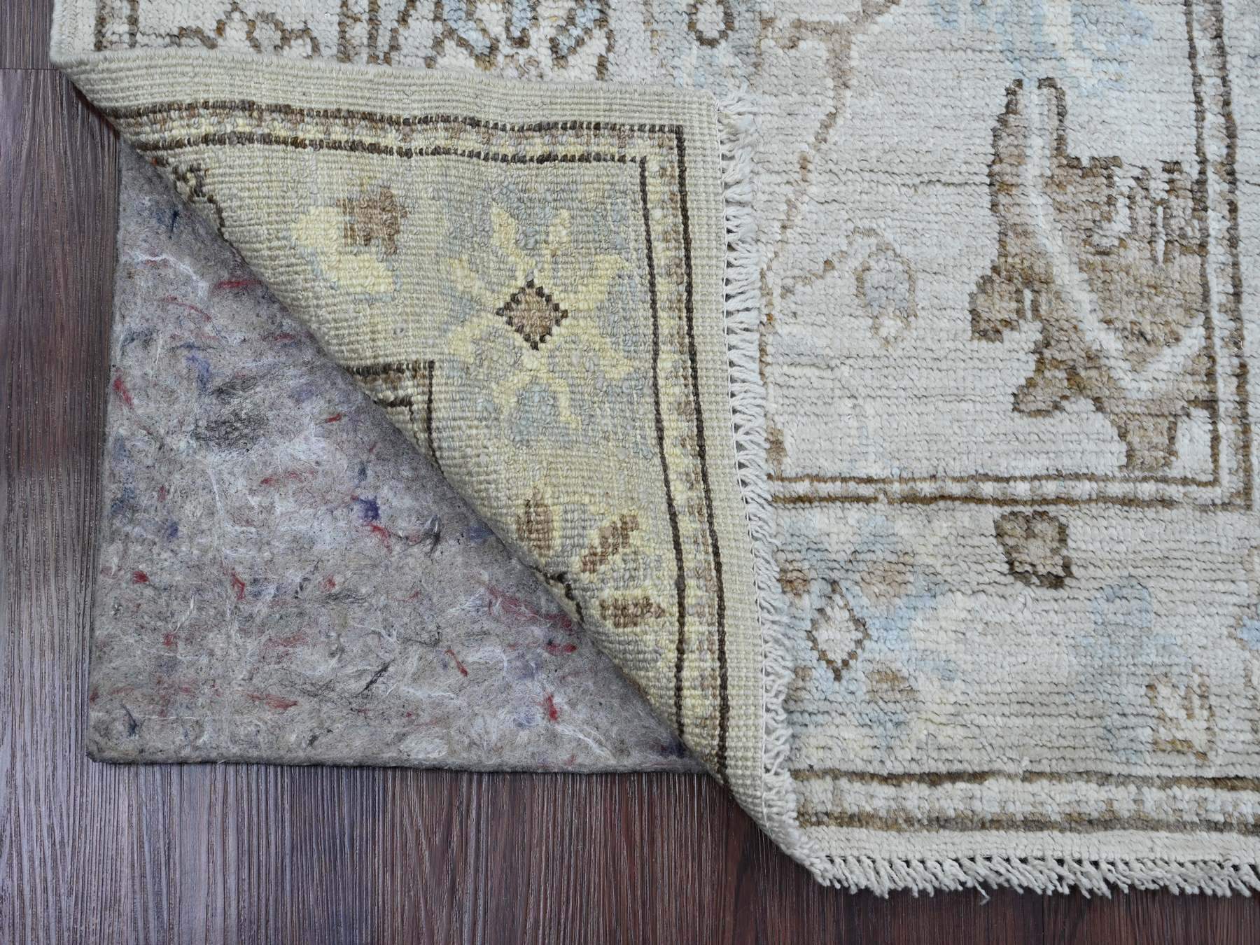 Oushak Oushak hand-knotted wool runner in Gray, 2'7" x 9'9" — SKU O020301 (view 2)