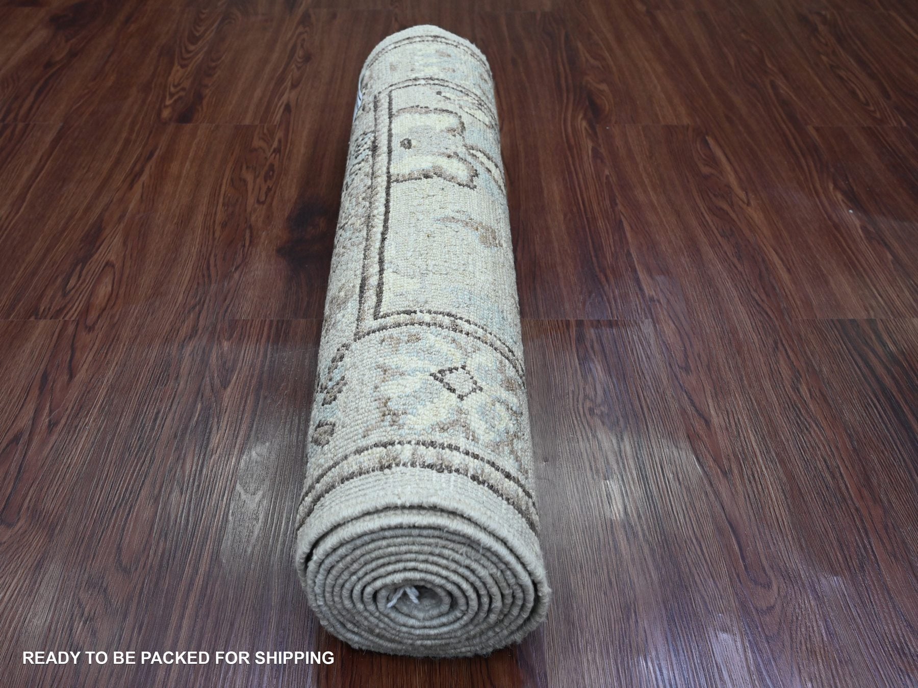 Oushak Oushak hand-knotted wool runner in Gray, 2'7" x 9'9" — SKU O020301 (view 4)