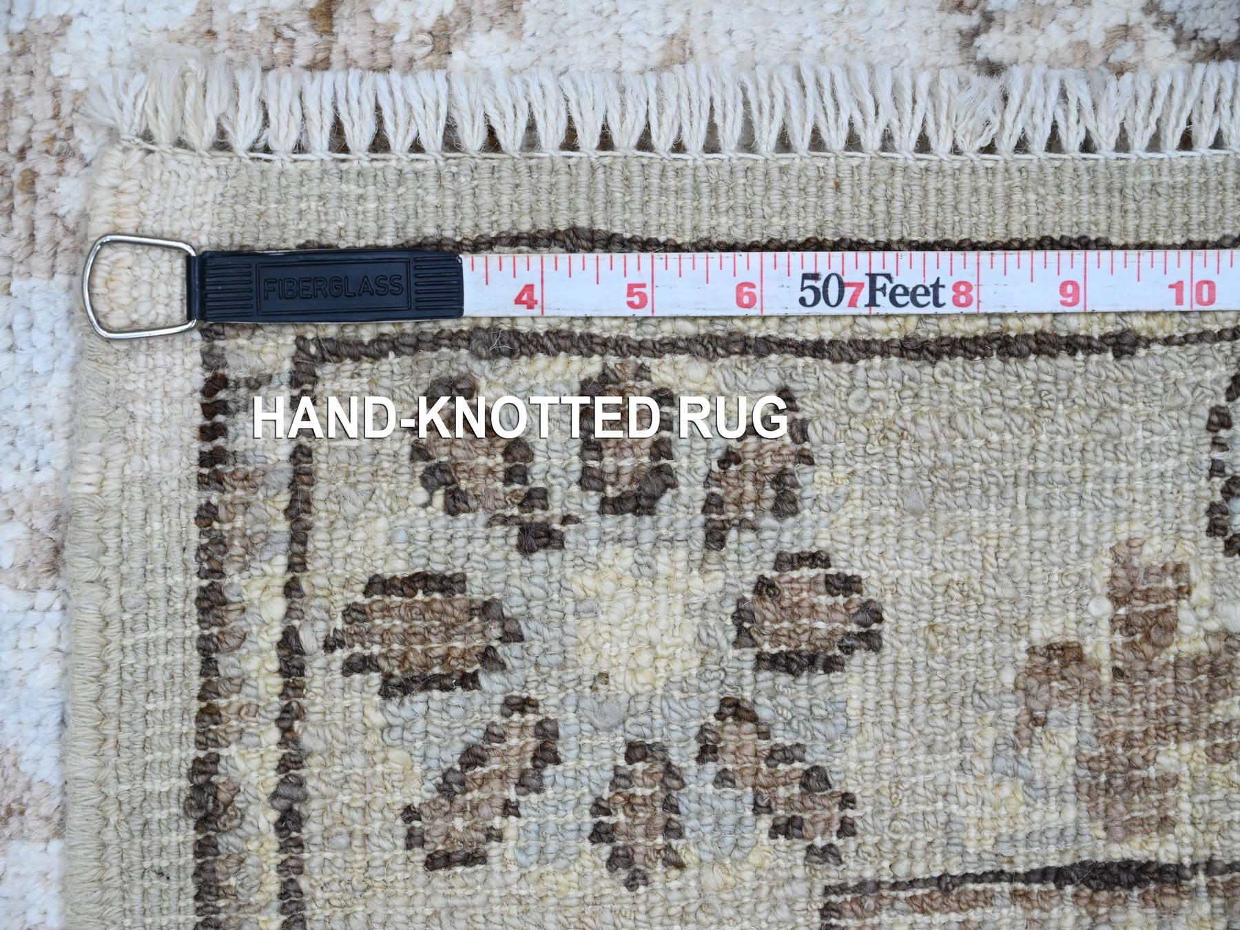 Oushak Oushak hand-knotted wool runner in Gray, 2'7" x 9'9" — SKU O020301 (view 6)