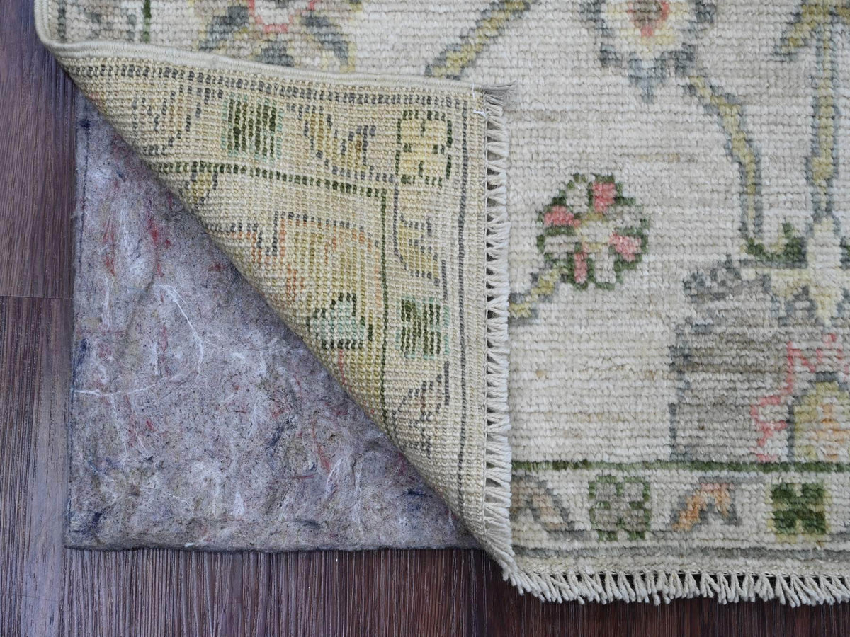 Oushak Oushak hand-knotted wool rug in Ivory, 2' x 3' — SKU O020319 (view 2)