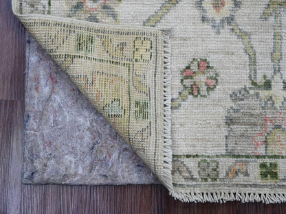 Oushak Oushak hand-knotted wool rug in Ivory, 2' x 3' — SKU O020319 (view 2)