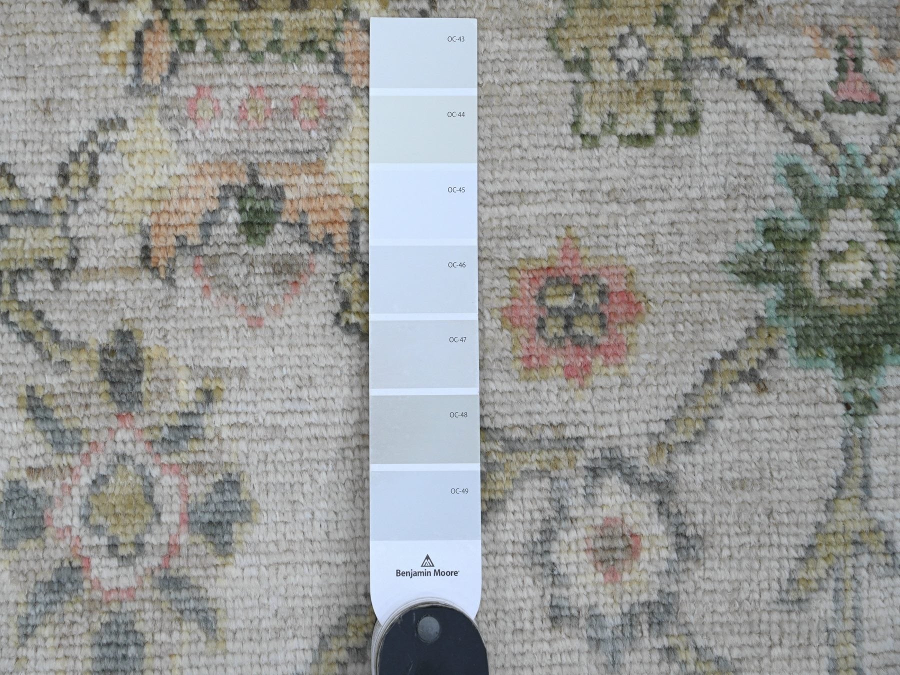 Oushak Oushak hand-knotted wool rug in Ivory, 2' x 3' — SKU O020319 (view 3)