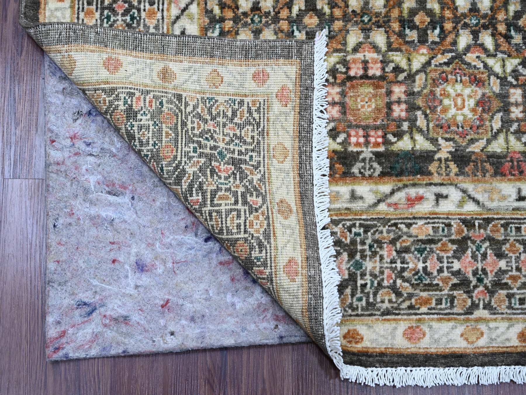Mamluk Mamluk hand-knotted wool rug in Brown, 6'1" x 8'11", SKU O020336 (view 2)