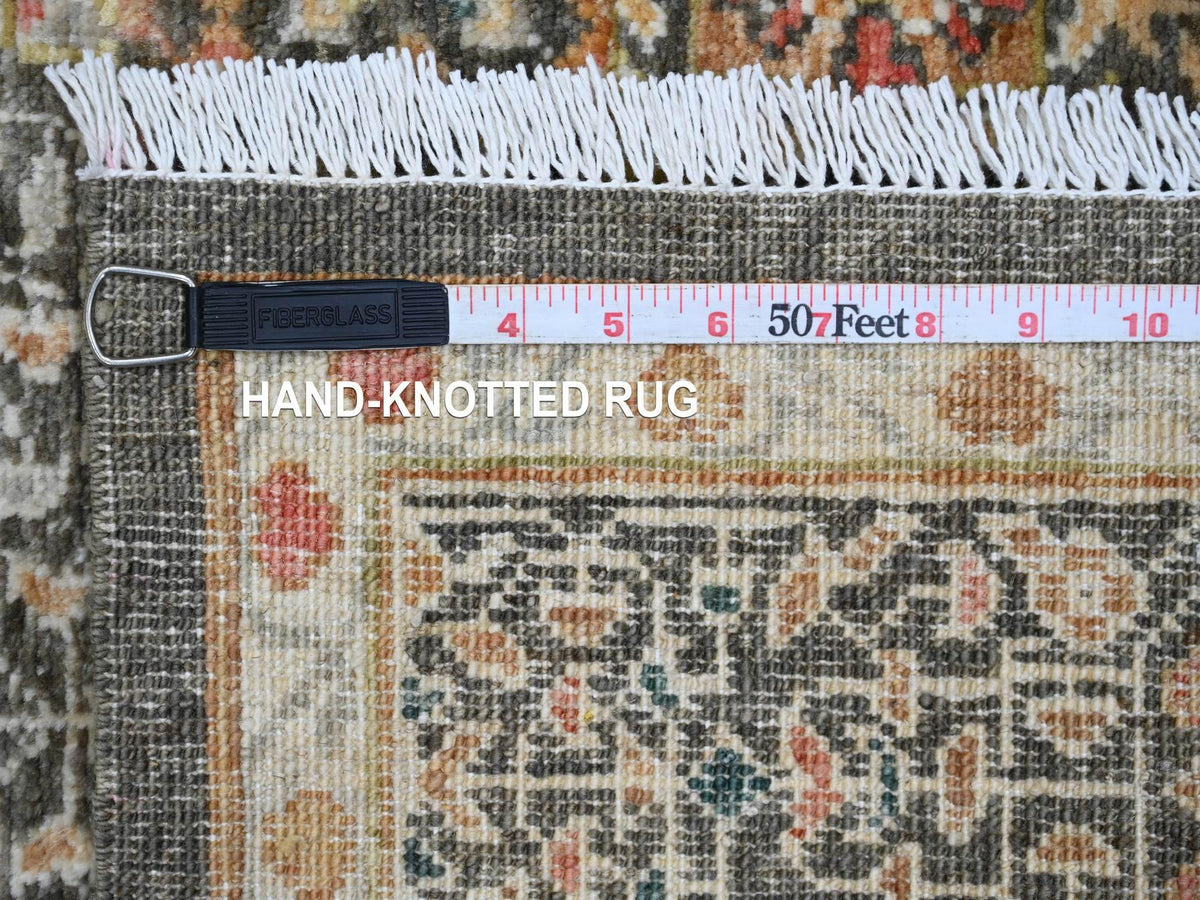 Mamluk Mamluk hand-knotted wool rug in Brown, 6'1" x 8'11", SKU O020336 (view 6)