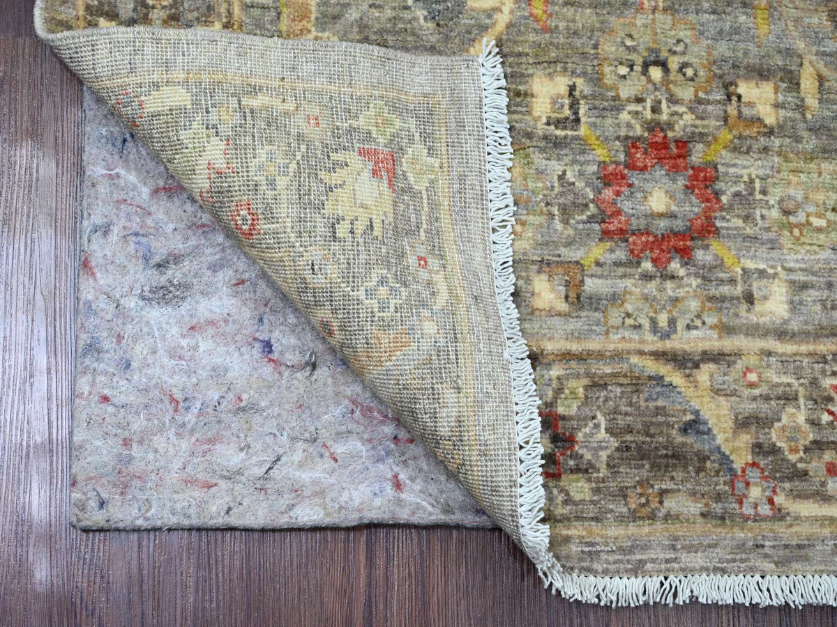Heriz Oushak hand-knotted wool rug in Gray & Brown, 3'1" x 4'9" — SKU O020353 (view 2)