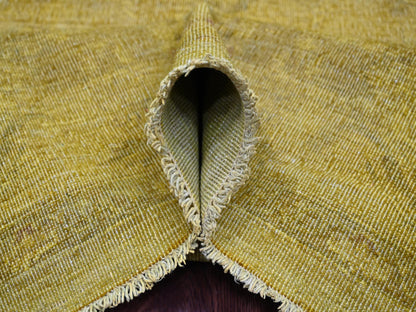 Peshawar Vintage hand-knotted wool rug in Overdyed & Yellow, 7'7" x 9'7" — SKU O020369 (view 5)