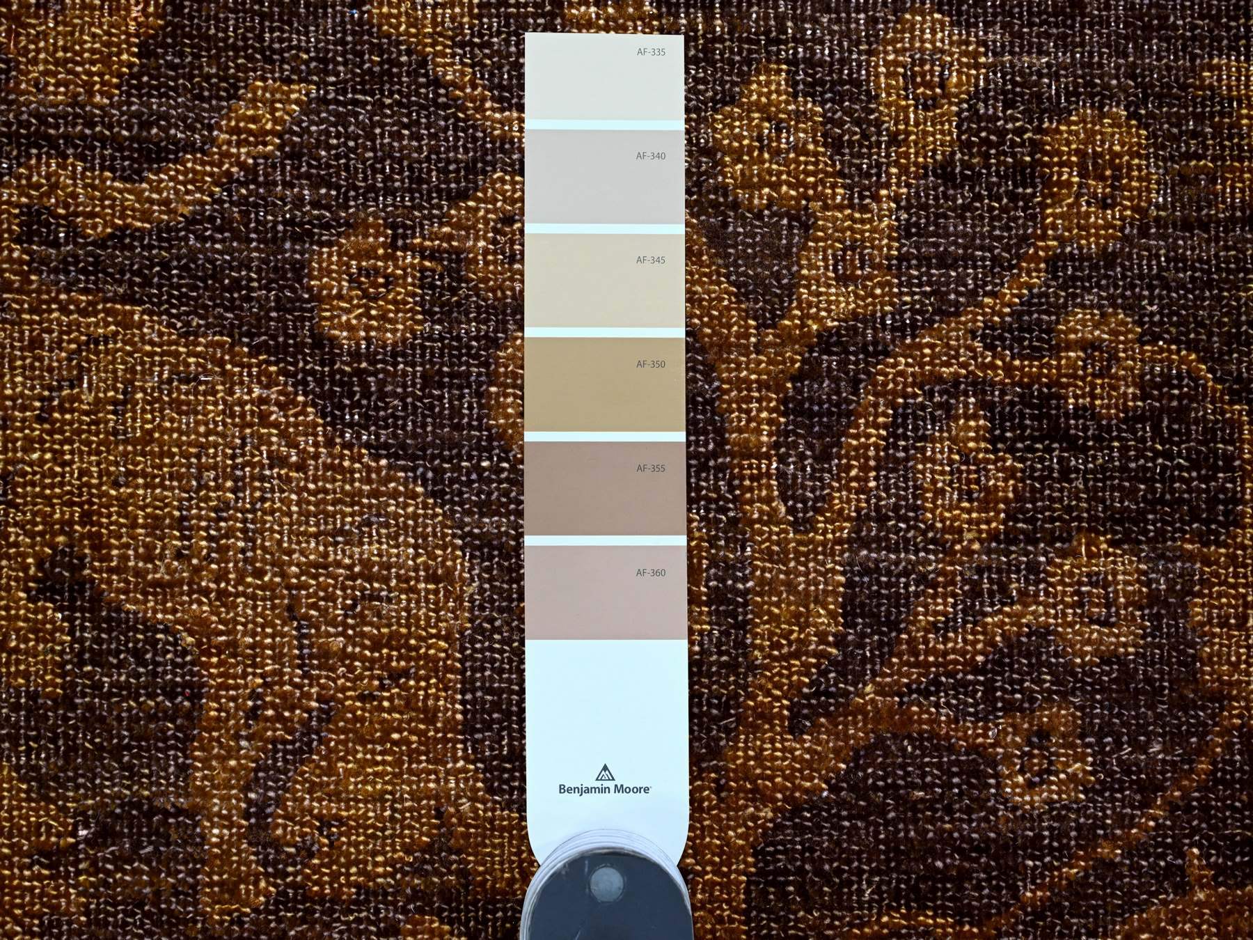 Vintage hand-knotted wool rug in Overdyed & Honey Brown, 7'8" x 10'1" — SKU O020372 (view 7)