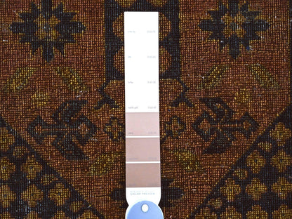 Overdyed 8'10" x 12'2" Vintage Hand knotted Wool Rug - Sku: O020374