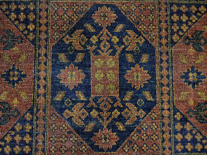 Overdyed 8'10" x 12'2" Vintage Hand knotted Wool Rug - Sku: O020374